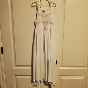 Japna kids dress, size 8 medium, white